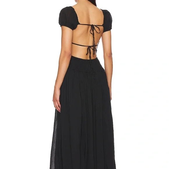 Free People Feeling Bonita Midi Dress in Black - Picture 3 of 6